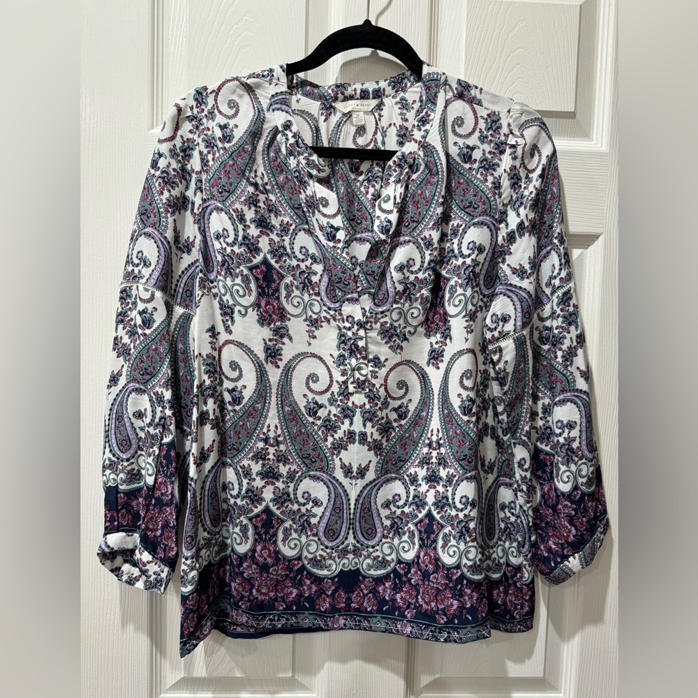 Lucky Brand Paisley Blouse
